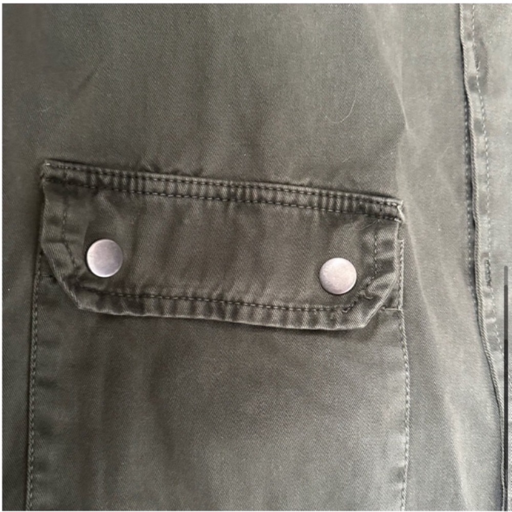 Rhinestone leather sleeve moto jacket - Picture 5 of 12